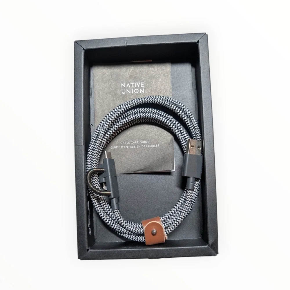 D7-O‎ Native Union Belt 6.5' USB-A to Lighting to Micro To USB-C Universal Cable